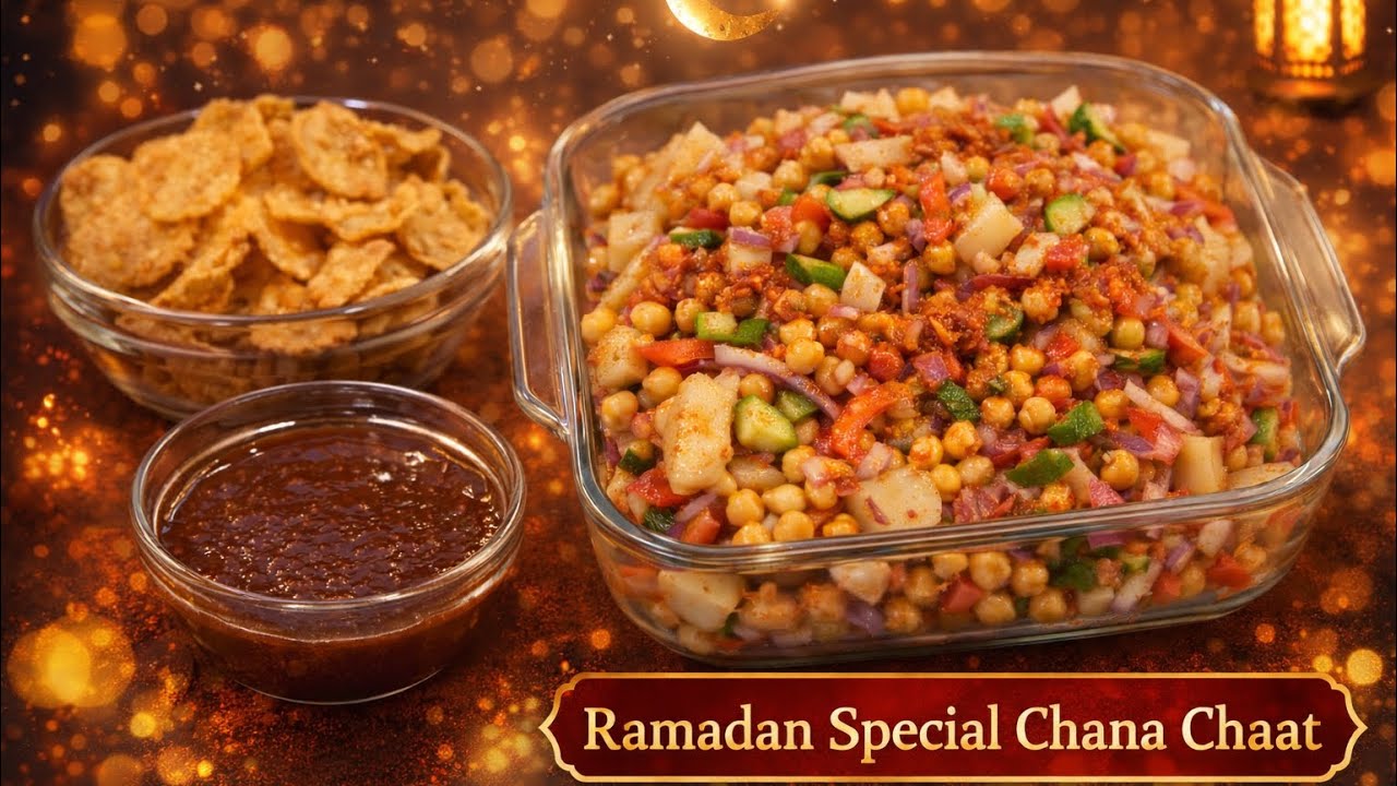 Ramadan Special Chana Chaat Recipe | Quick & Easy Iftar Chaat 🌙 #homemadefood #chanachaat #recipe 