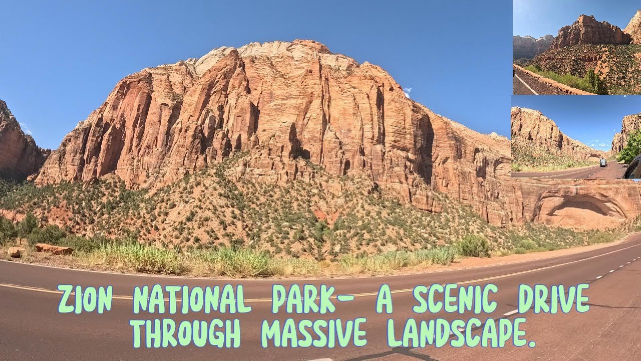 Zion National Park- A scenic Drive Through Massive Landscapes. #zionnationalpark