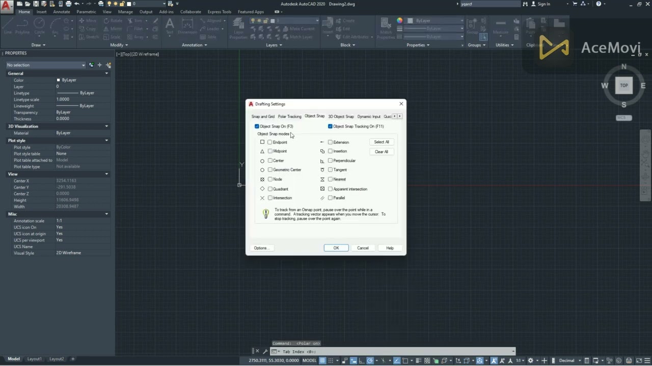 AutoCAD   Drafting settings
