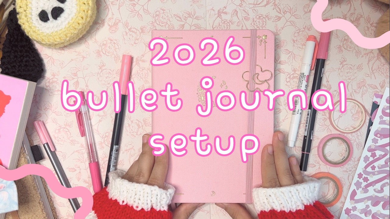 My bullet journal setup for 2026 | journal with me