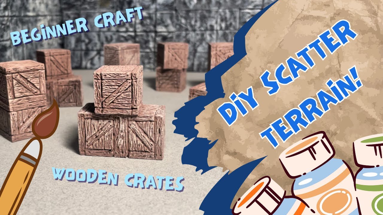 DND Beginner Scatter Terrain (Wooden Crates Craft)