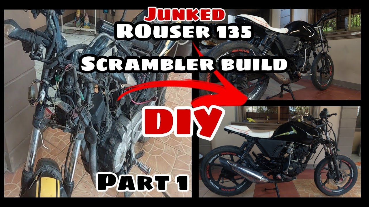 SCRAMBLER CUSTOM BUILD DIY | ROUSER LS135 PART 1