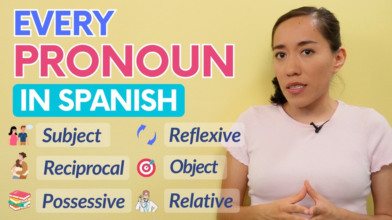60 Spanish Pronouns: Learn All 10 Pronoun Types in 1 Lesson