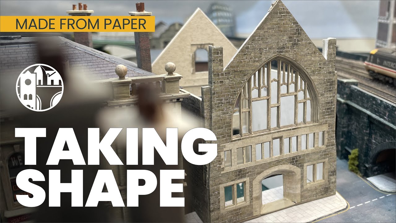 Taking Shape! Using paper to add stone walls to shape an old Wesleyan Hall