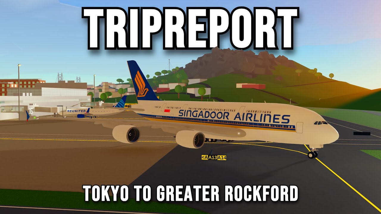 Tripreport Singadoor Airlines Airbus A380 Tokyo To Greater Rockford With Real Sounds 🔊 (PTFS Roblox)