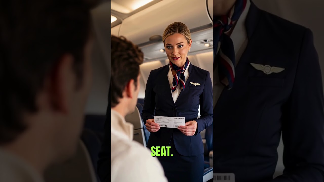 She Told Him to Move and He Actually Did #flight #humor #trending