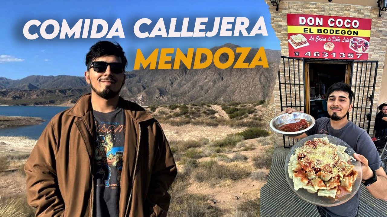 Probando COMIDA CALLEJERA en Mendoza | Vlog por Potrerillos & Parque San Martin