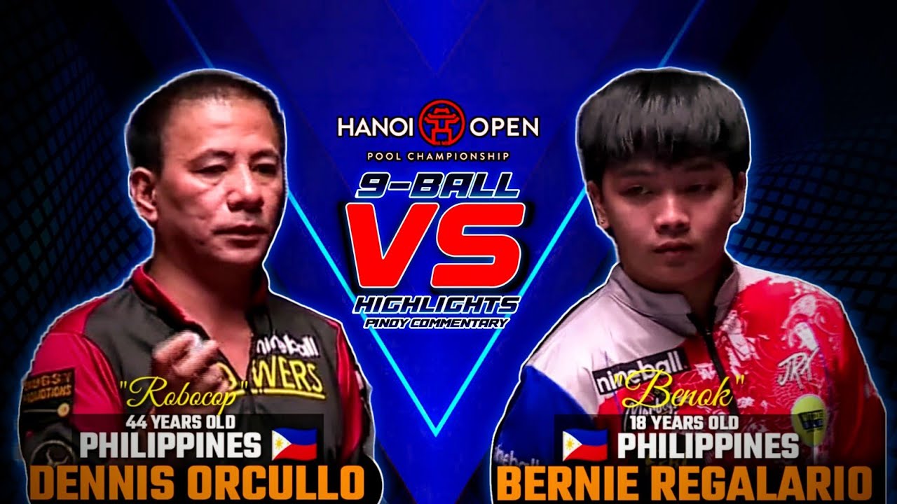 DENNIS ORCULLO VS. BERNIE REGALARIO, 9-BALL OPEN 2023 - HIGHLIGHTS | PINOY COMMENTARY