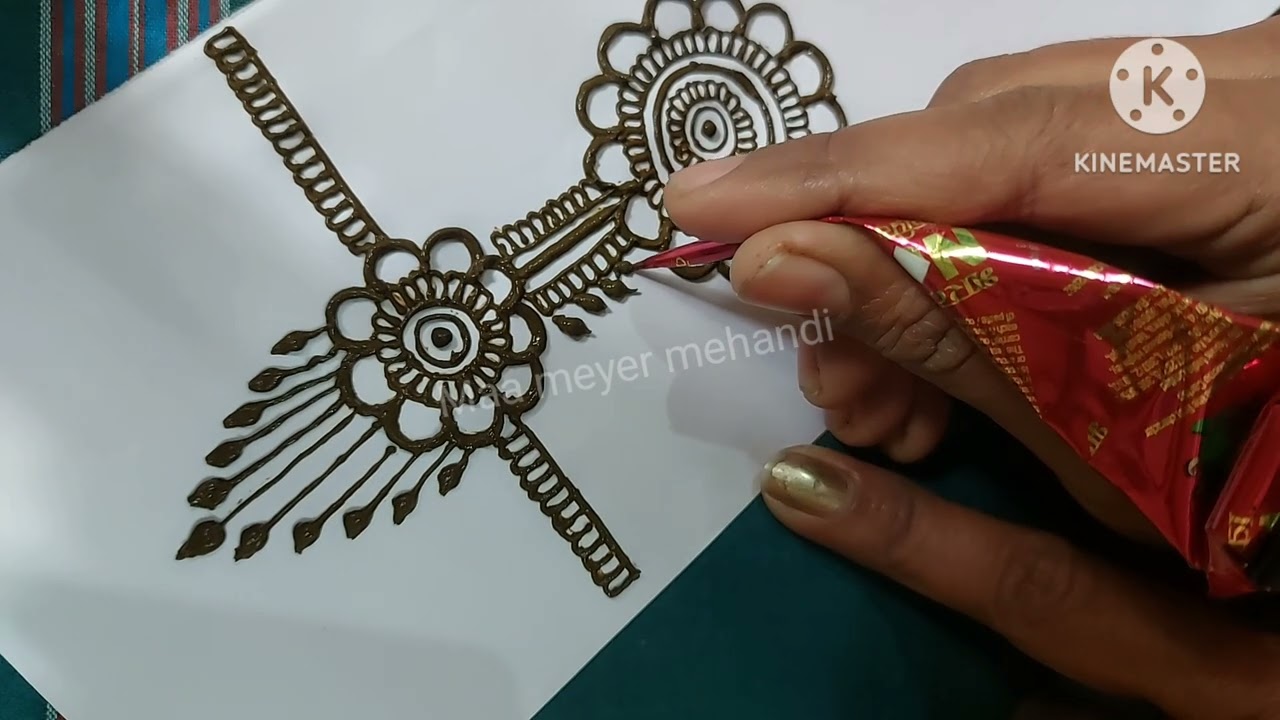 Unique style mehandi design ❤️