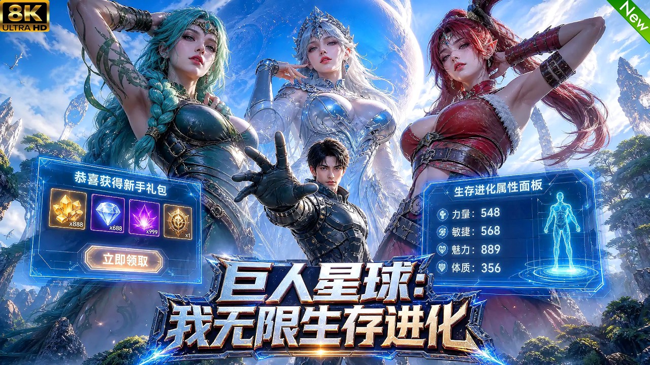新动漫上线！📢意外坠落到巨人星球，开局就被一个美女巨人抱走强行逼婚！剧情有趣超级好看！#动漫 #anime