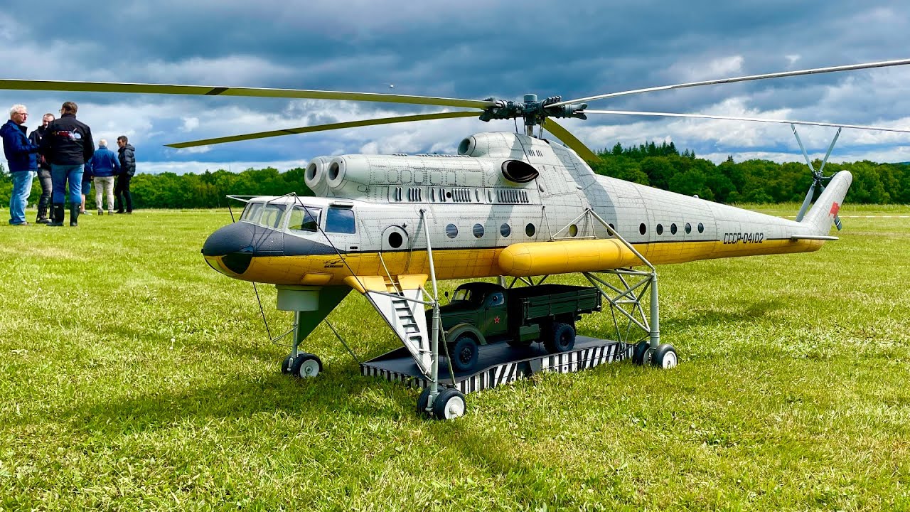 Stunning Super scale and Huge MIL MI-10 RC Turbine Helicopter Model