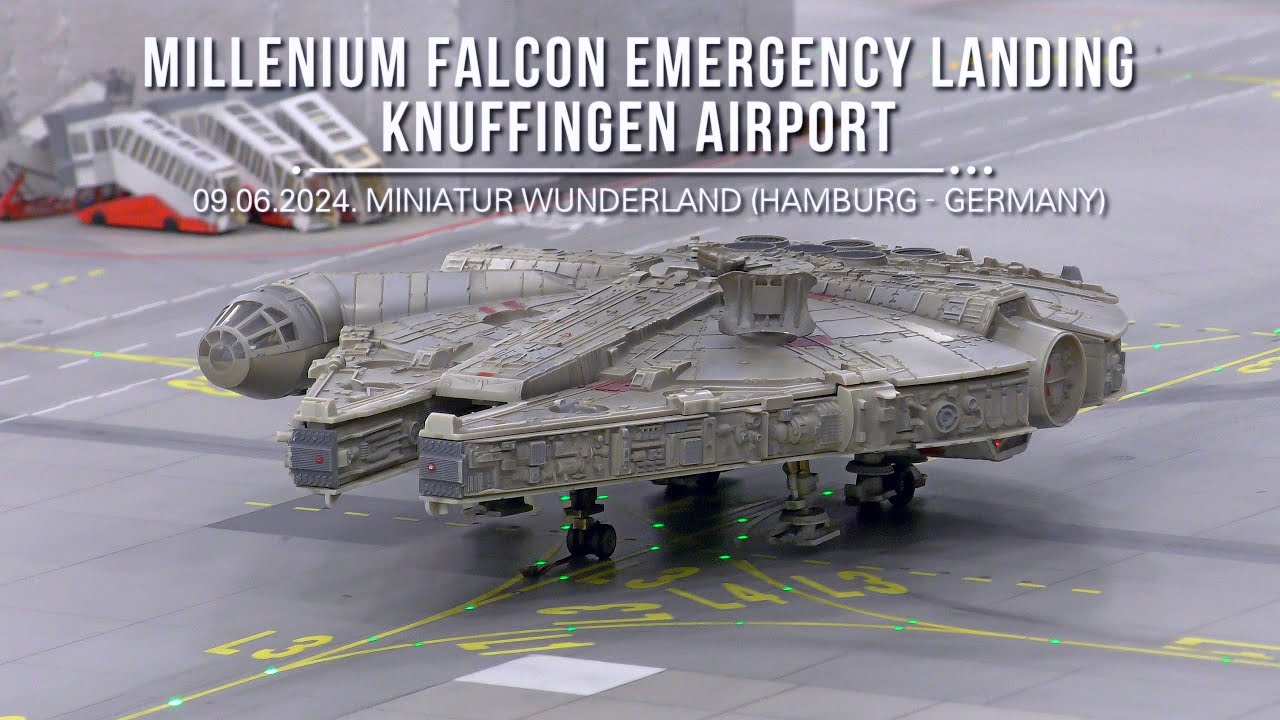 😁Millennium Falcon Emergency Landing (Knuffingen Airport )_Hamburg (Germany) (09.06.2024.)