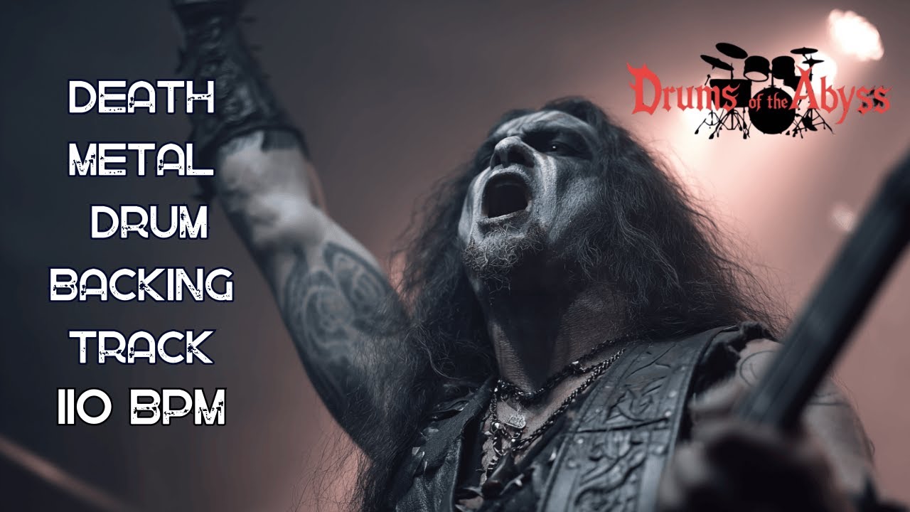 110 BPM Death Metal Drum Backing Track | Crushing Slow Groove