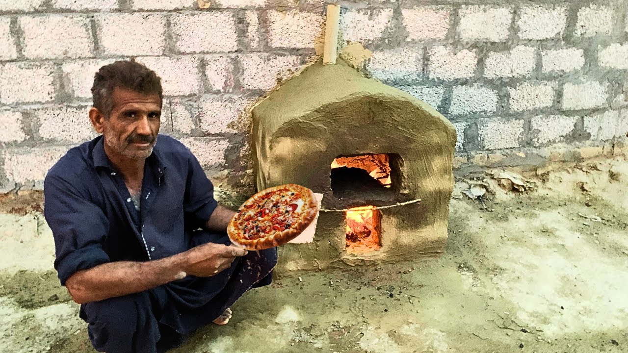 How To Make Mud Pizza Oven | Primitive Technology Mud Oven for Pizza | Primitive Style Pizza Oven