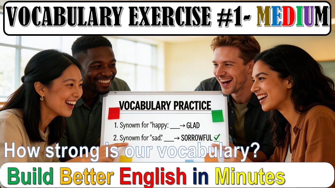 Vocab exercise 1: Medium Vocab Challenge : MEDIUM