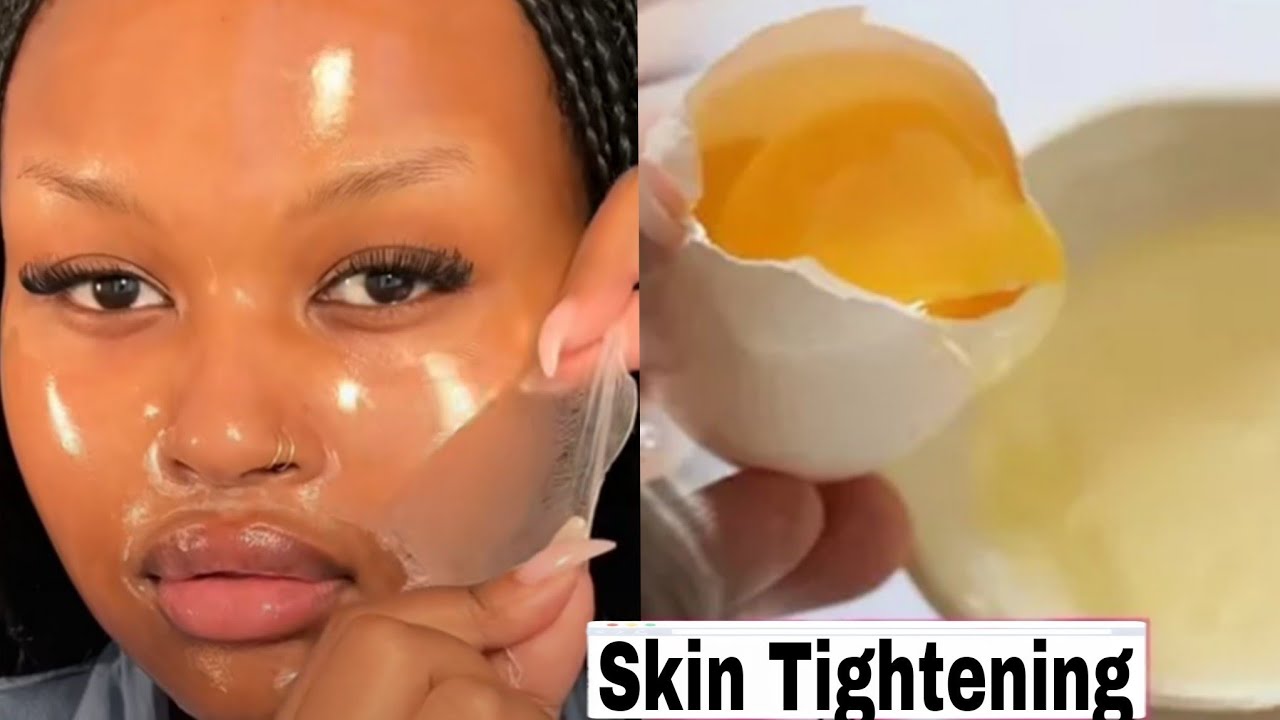 | Egg White face Mask for Loose Skin Tightening & open pores