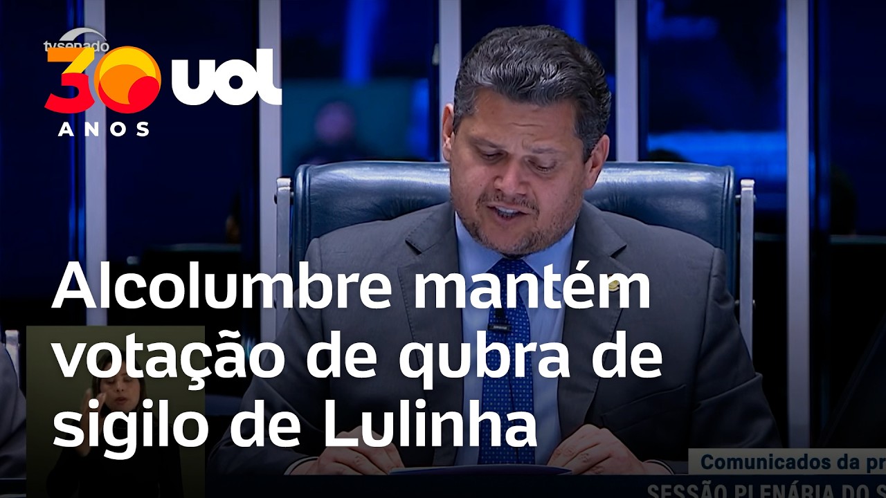 Alcolumbre mantém a votação em CPMI do INSS que determinou quebra de sigilo de Lulinha