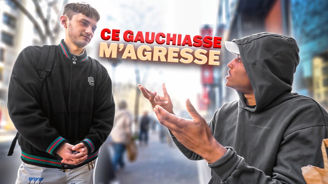 CE GAUCHISTE M'AGRESSE EN PLEINE RUE ! 😡