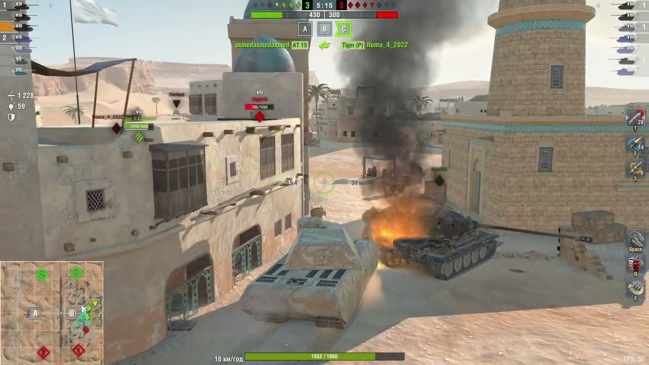 WoT Blitz. VK 100.01 (P). Давимо