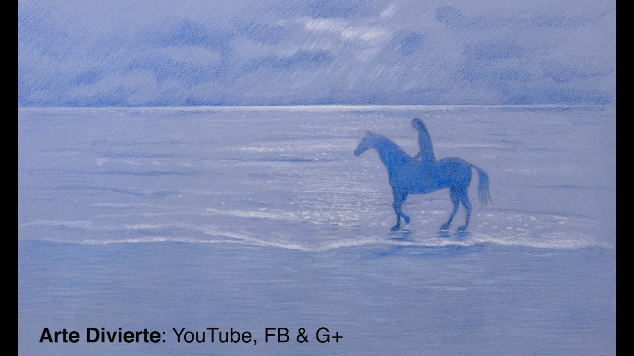C&oacute;mo dibujar un caballo en la playa - Arte Divierte.