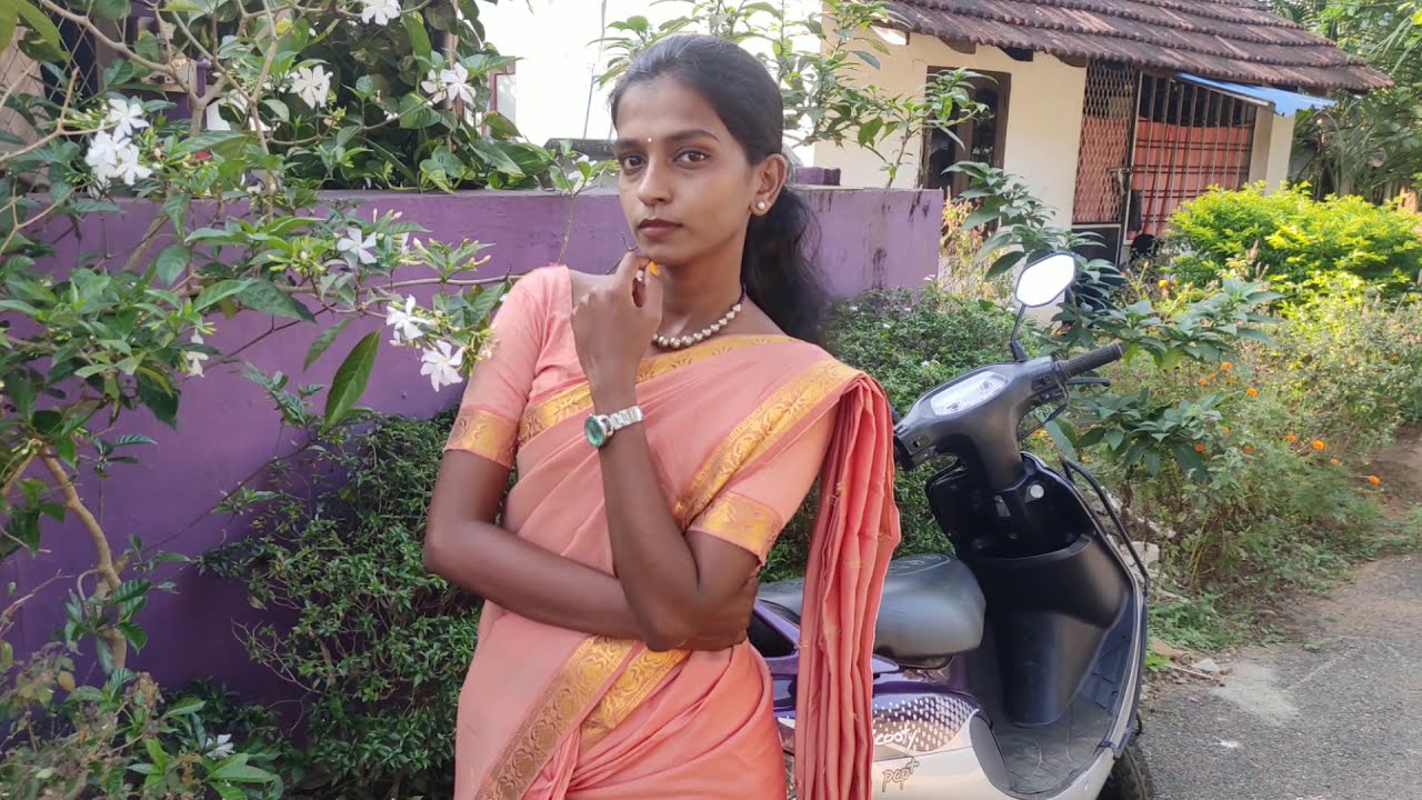 Silk saree draping mistake a small trick 😍#Malayalam#Smruthyvm