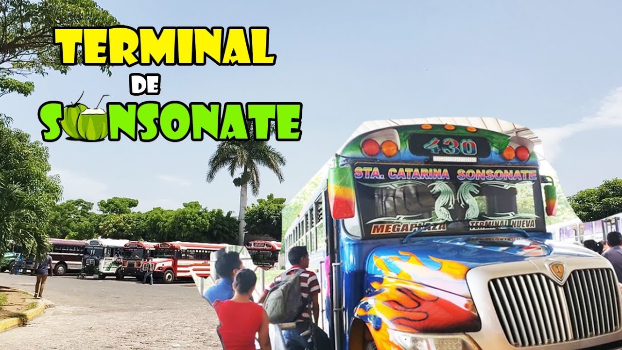 Como es la terminal de Buses de Sonsonate en El Salvador YS SV SVL