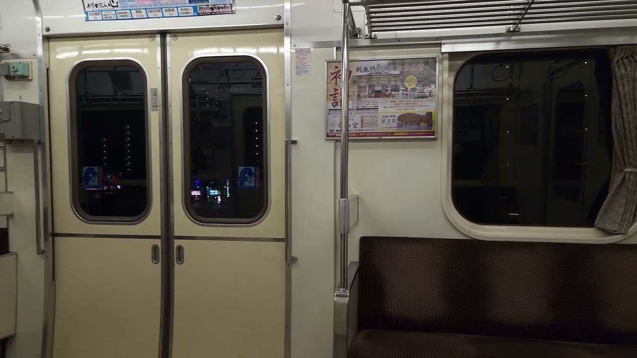 【夜の豊田線をかっ飛ばす】唸るモーター音！名鉄100系(添加励磁)　車内走行音