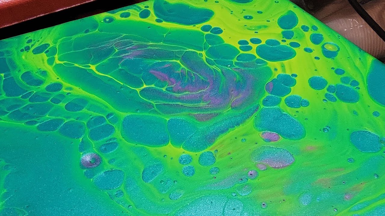 GenCrafts Neon and Metallics Pouring Paint Experiment! (340)