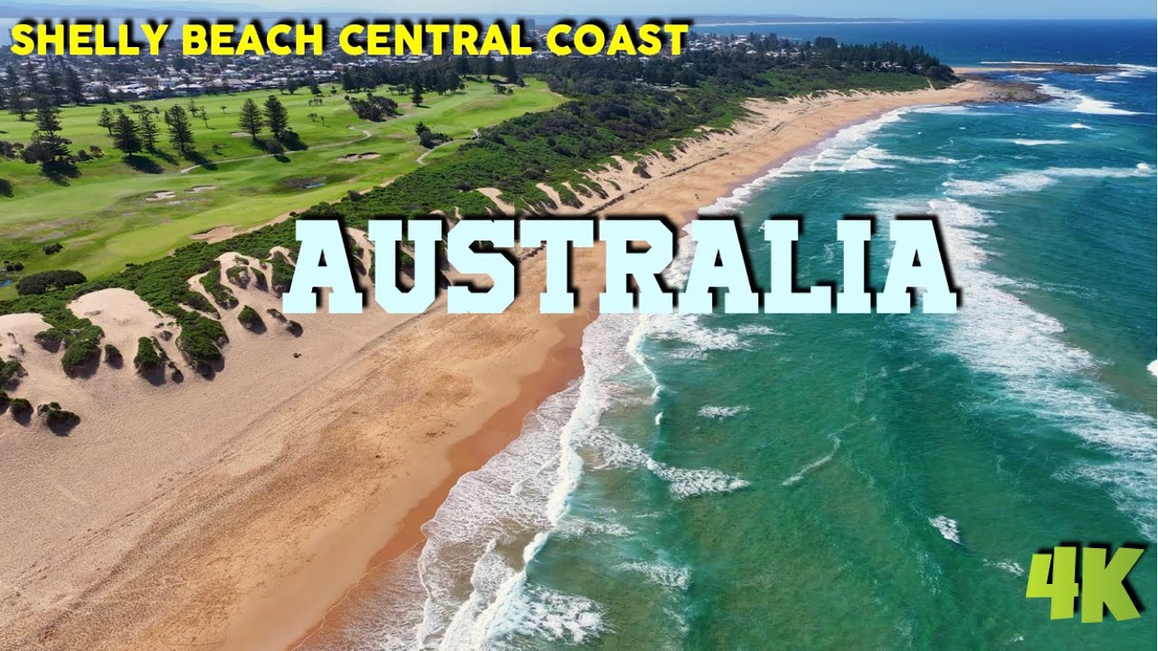A Bird's Eye View of Shelly Beach Central Coast NSW 4K beautiful nature video with soothing music
