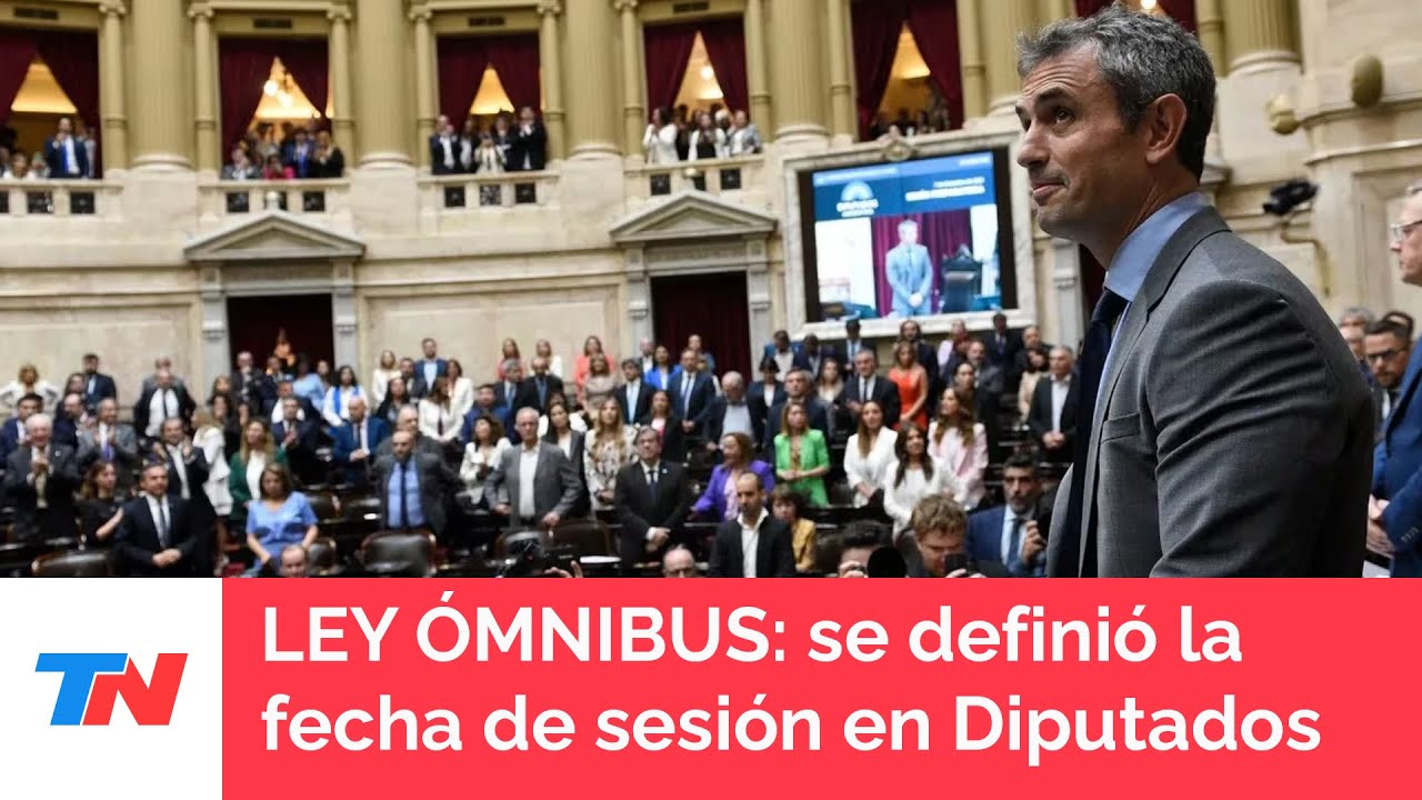LEY ÓMNIBUS I La sesión será este miércoles: empezará a las 10 y podría durar al menos 35 horas