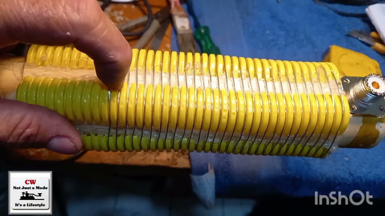 BOBINA PARA ANTENA VERTICAL 20 , 30 E 40M