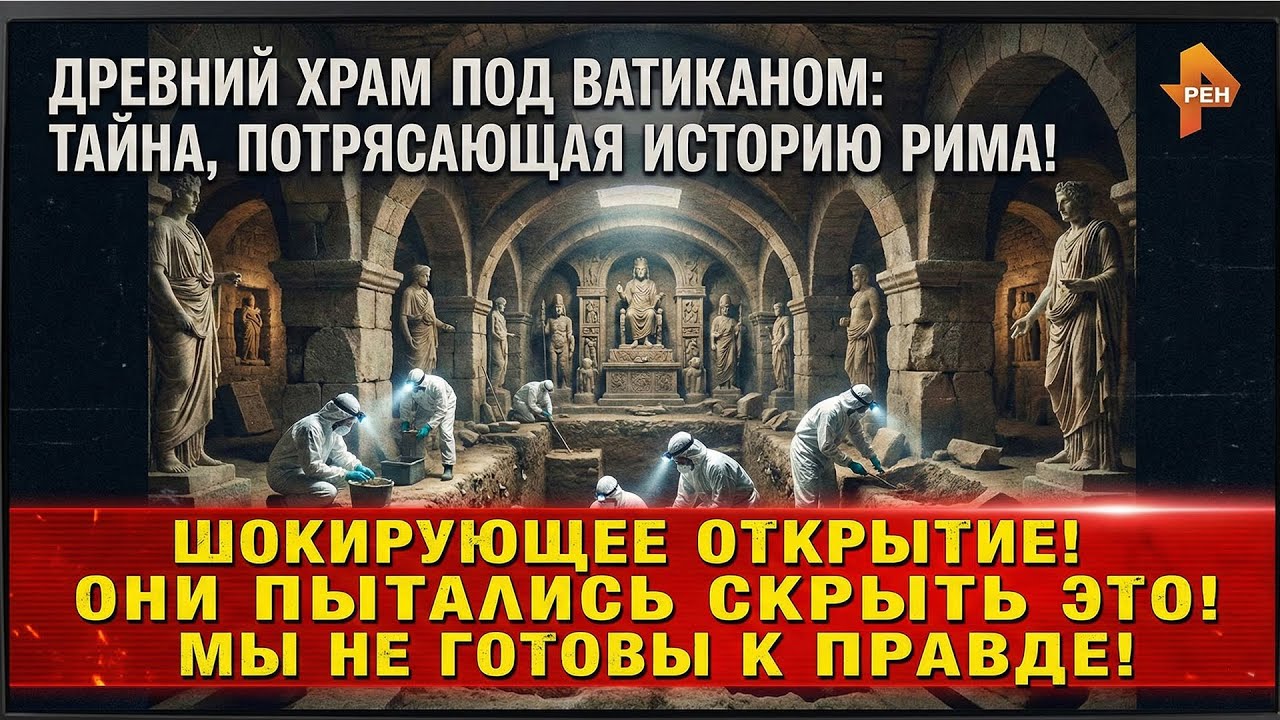 Древний храм под Ватиканом: Тайна, потрясающая историю Рима!