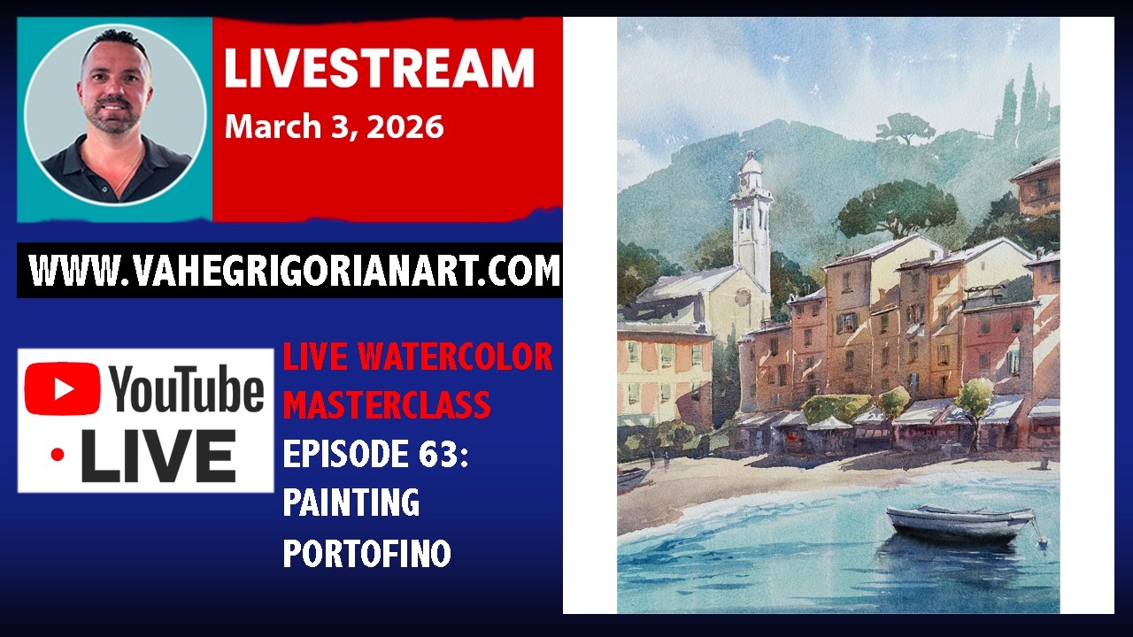 🔴 LIVE EP  63: Painting Portofino