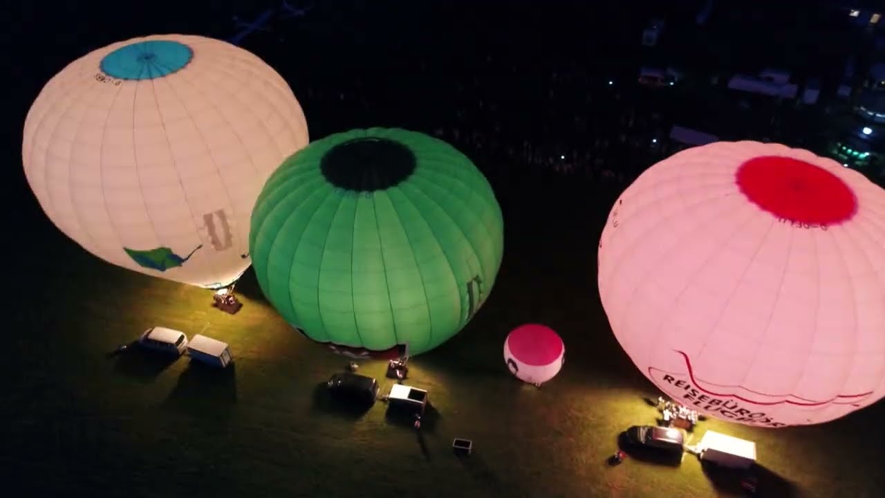 Letzte Flugtage am Salzgittersee 2023 mit Ballonglühen.