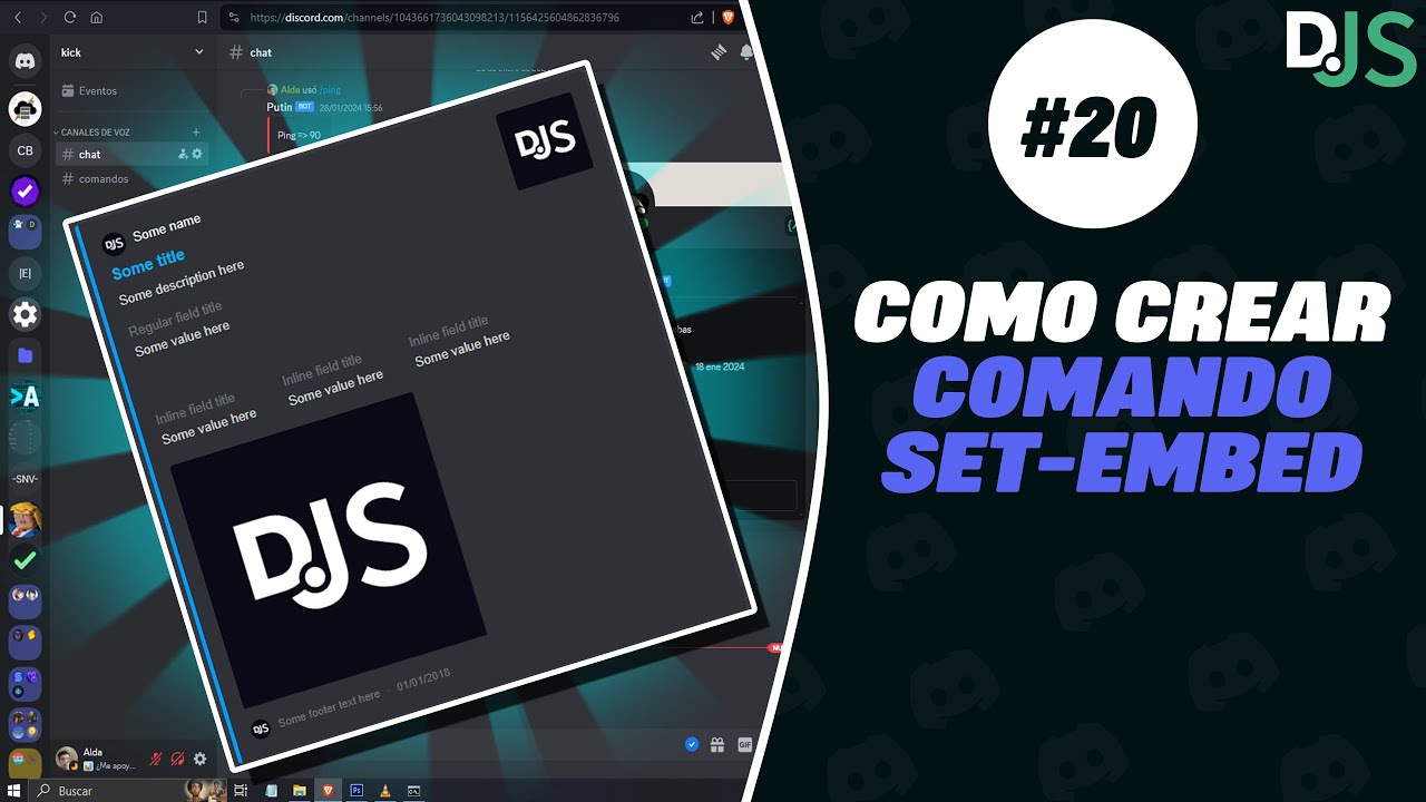 Como Crear Comando Set-Embed | 2025 | Discord.js v14