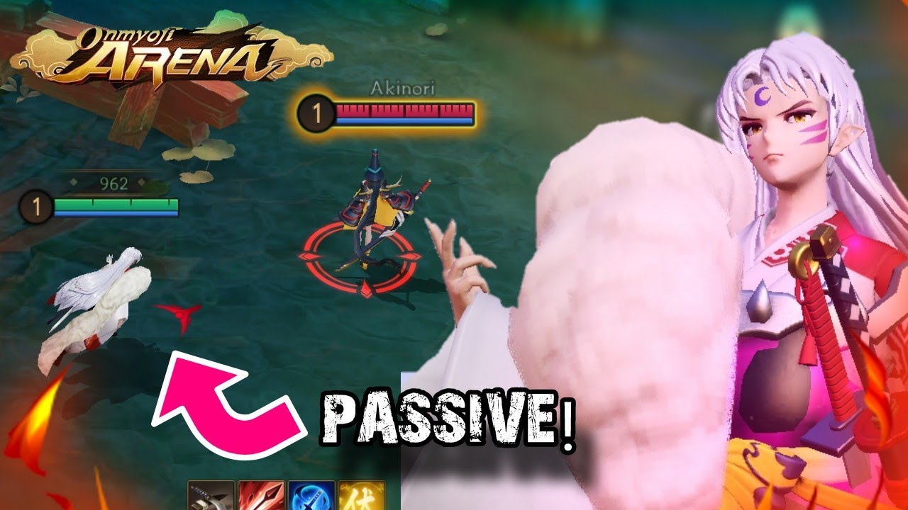 ONMYOJI ARENA - SESSHOMARU'S SECRET TECHNIQUE EXPLAINED! (SESSHOMARU GAMEPLAY)