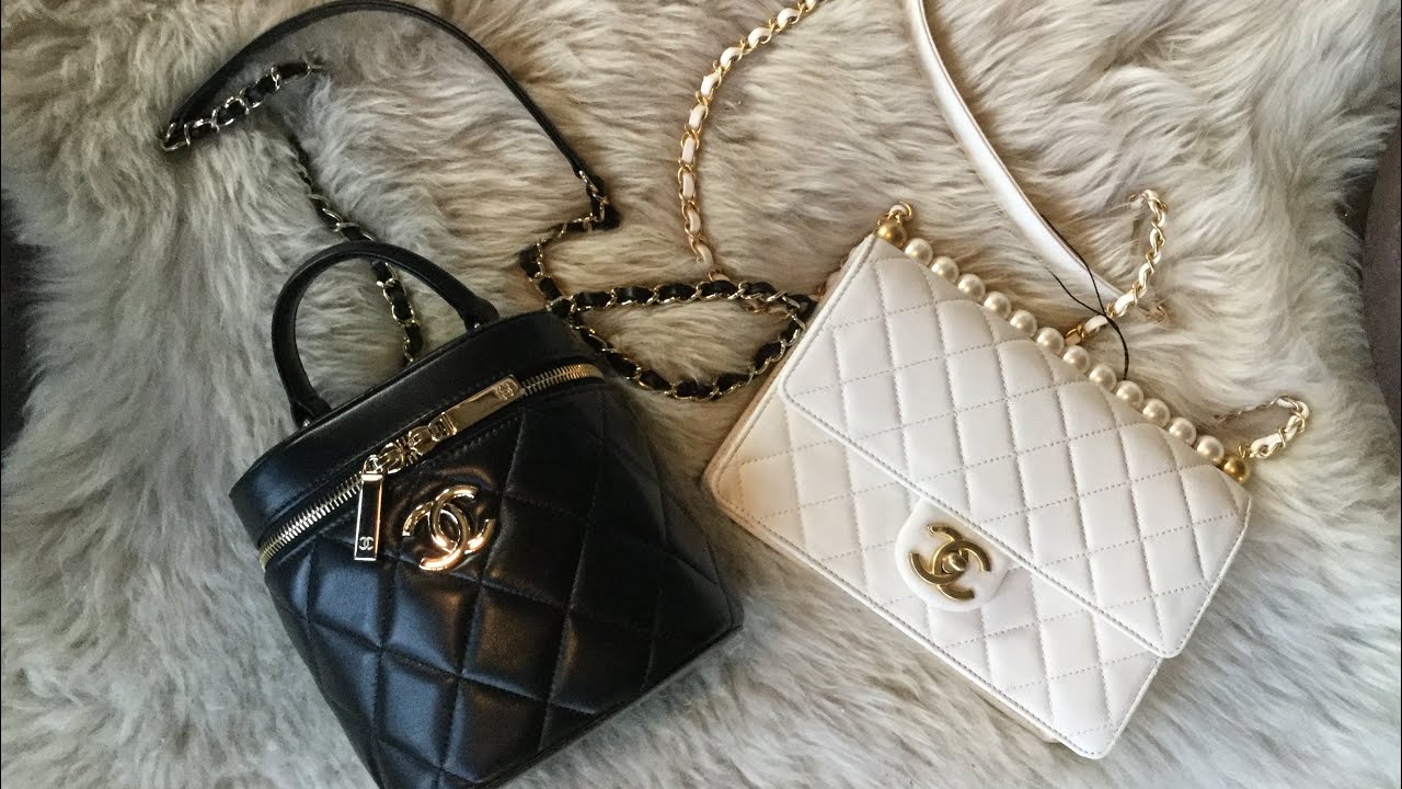 Chanel Haul/ Modern Vintage FT 20C Pearl Flap Bag / 20P Chanel Vanity Case