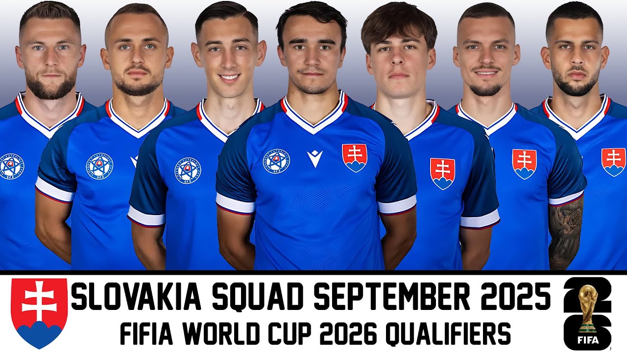 SLOVAKIA Official Squad September 2025 | FIFIA World Cup 2026 Qualifiers