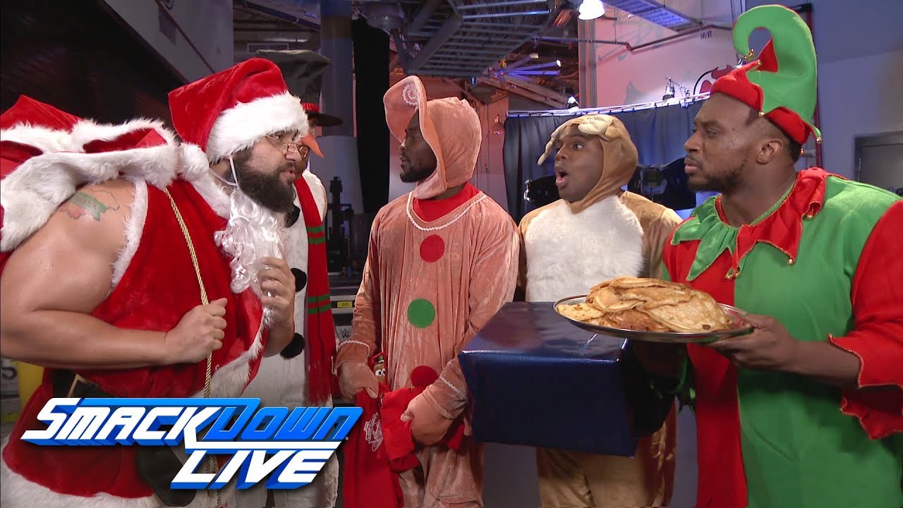 Праздничное празднование Нового Дня прервано Русевым и английским: SmackDown LIVE, 19 декабря 201...