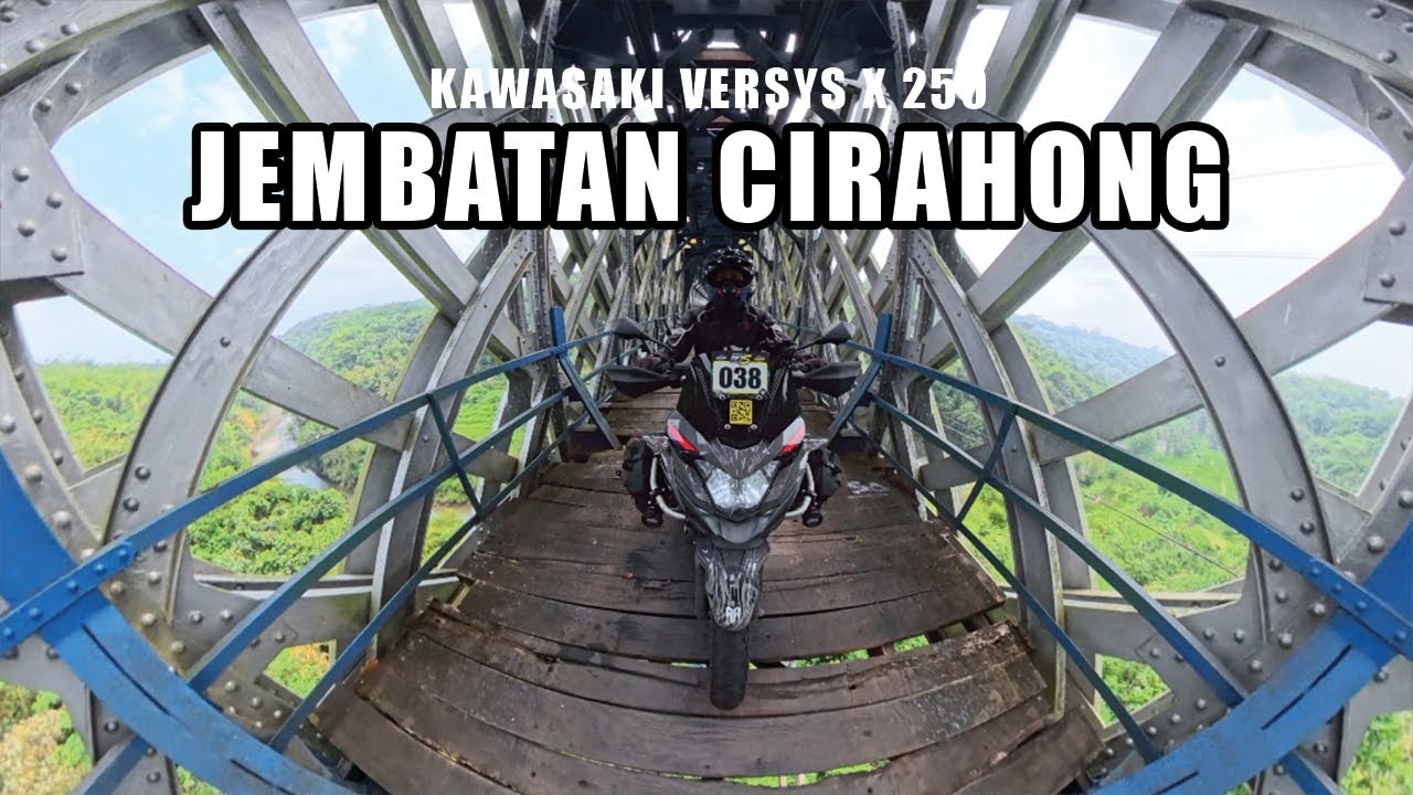 Jembatan Cirahong! Sensasi Pertama Lintasi Jembatan Kereta Tua dengan Versys X 250 (Insta360 X5 POV)