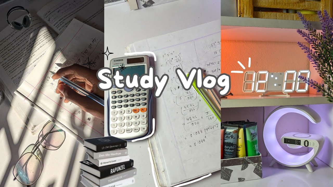 Study Vlog | 7PM - 3AM Study! Artistic Rifat