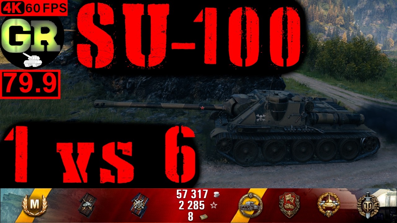 World of Tanks SU-100 WoT Replay - 6 Kills 3.7K DMG(Patch 1.4.0)