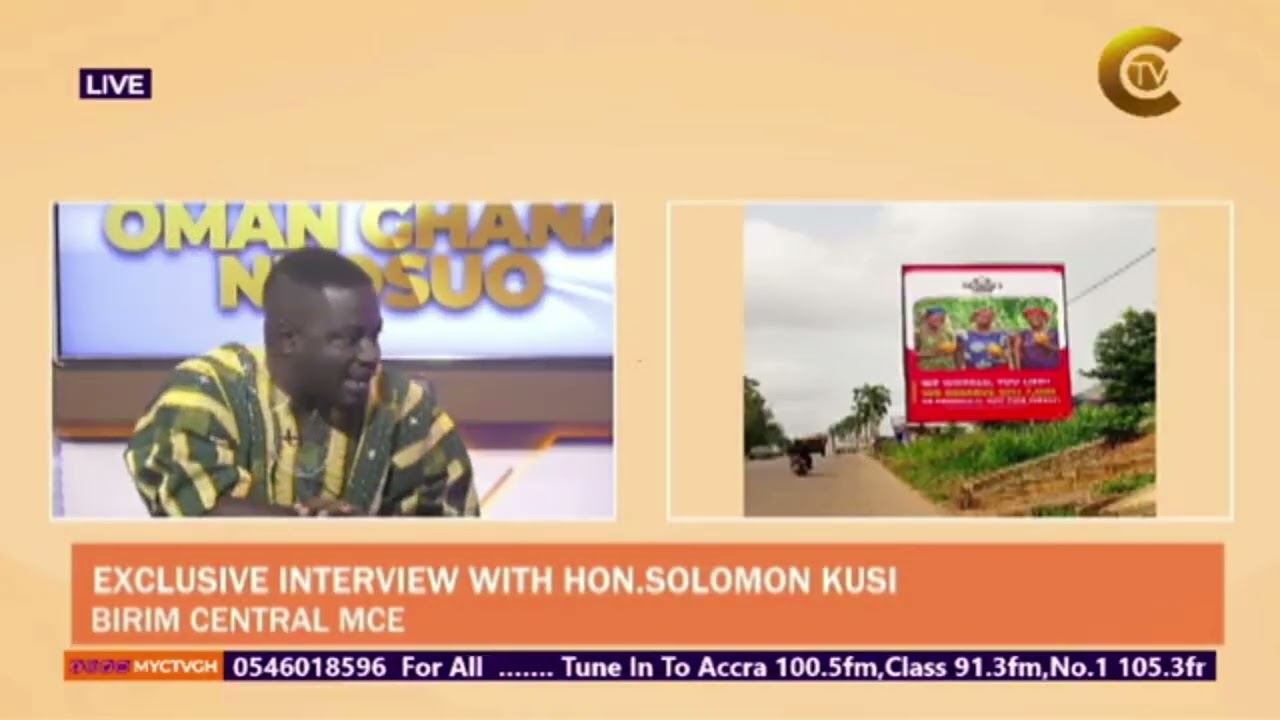 Dismounting those billboards is not political. The law gives us the authority  – Hon. Solomon Kusi