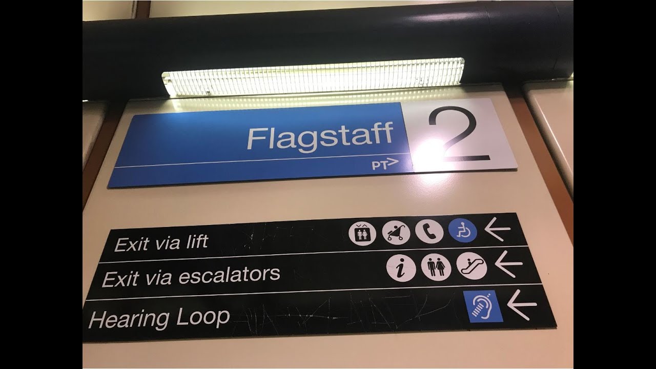 Trains and Trams at Flagstaff Station