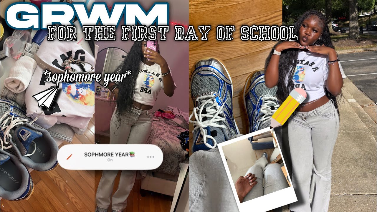 GRWM First Day Of School (sophomore year) + mini vlog