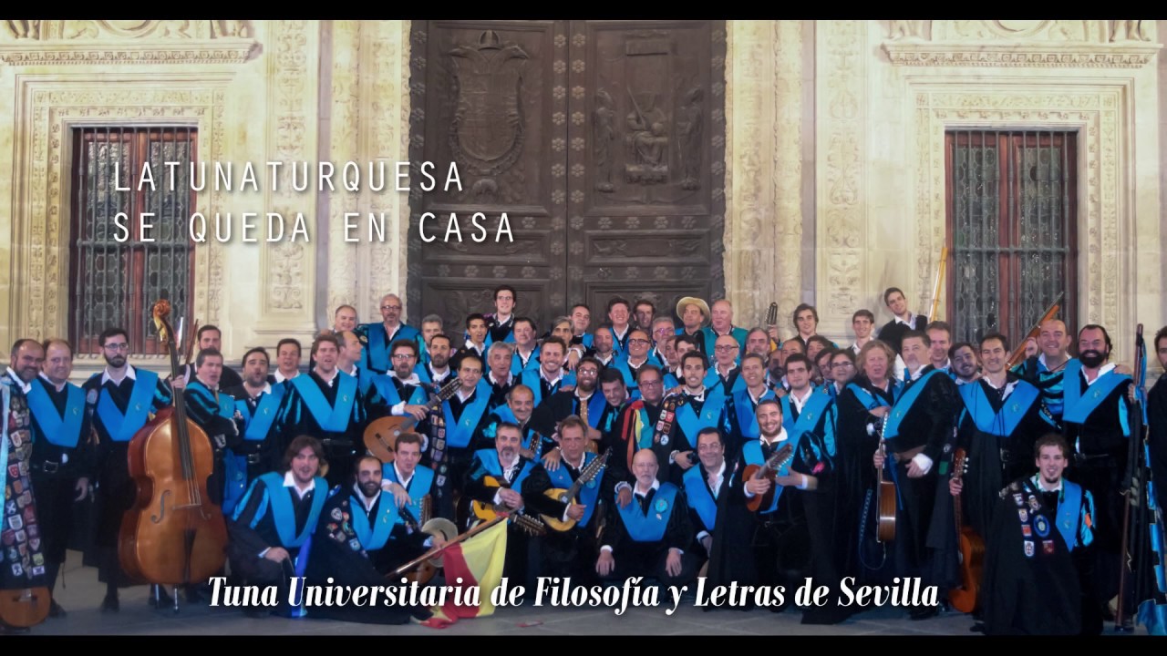 Ronda en Santa Cruz - Tuna Universitaria de Filosofía y Letras de Sevilla - #MEQUEDOENCASA