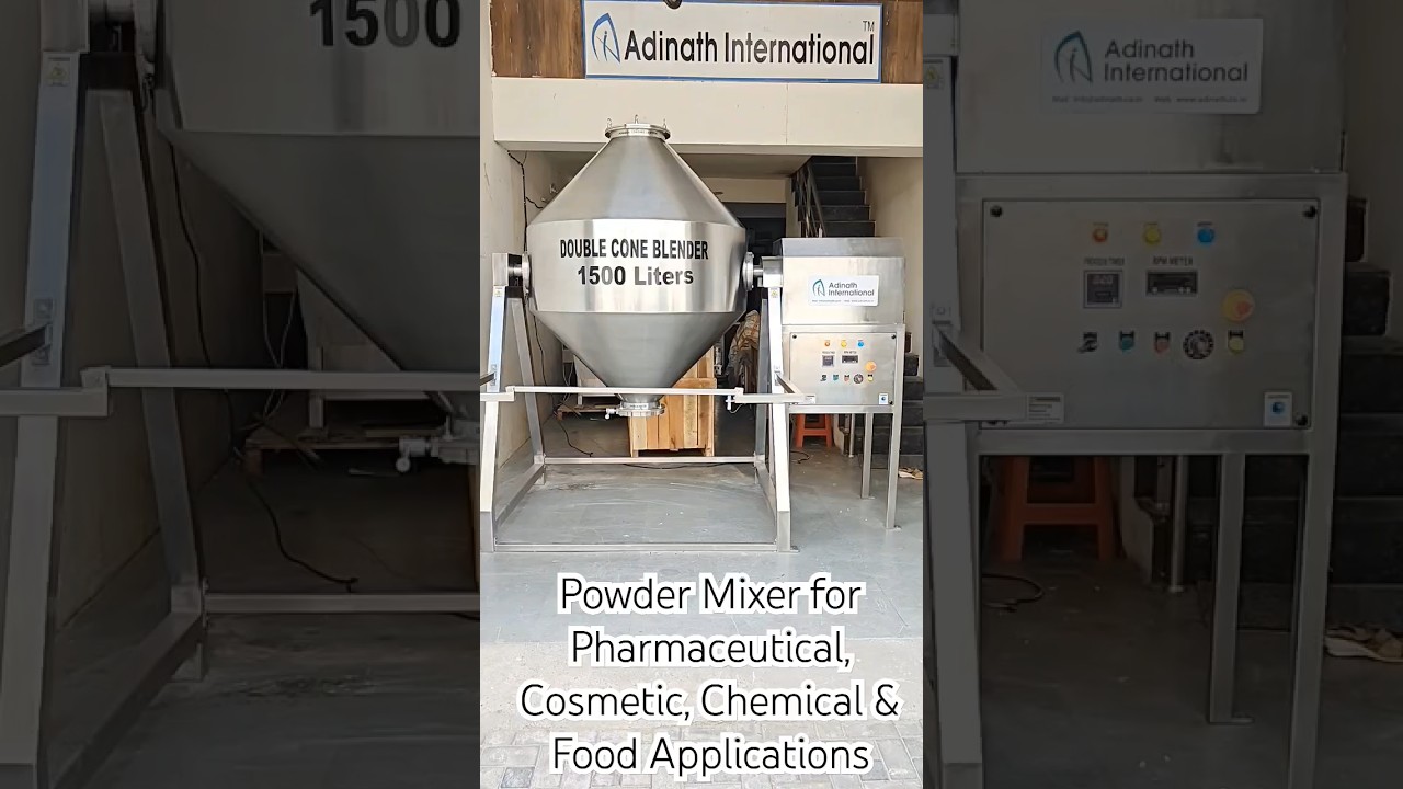 Double Cone Blender, Powder Mixer #blender #mixer #mixingmachine #powdermixermachine #powdermixer