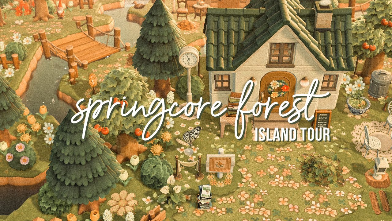 Stunning Springcore Forest  Dream Tour! Animal Crossing New Horizons