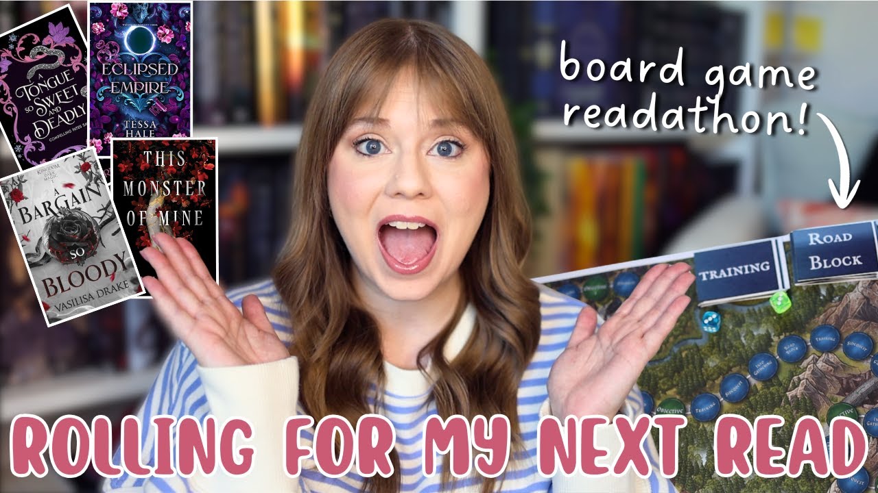 my readathon board game controls my reads | the readathon rebellion reading vlog