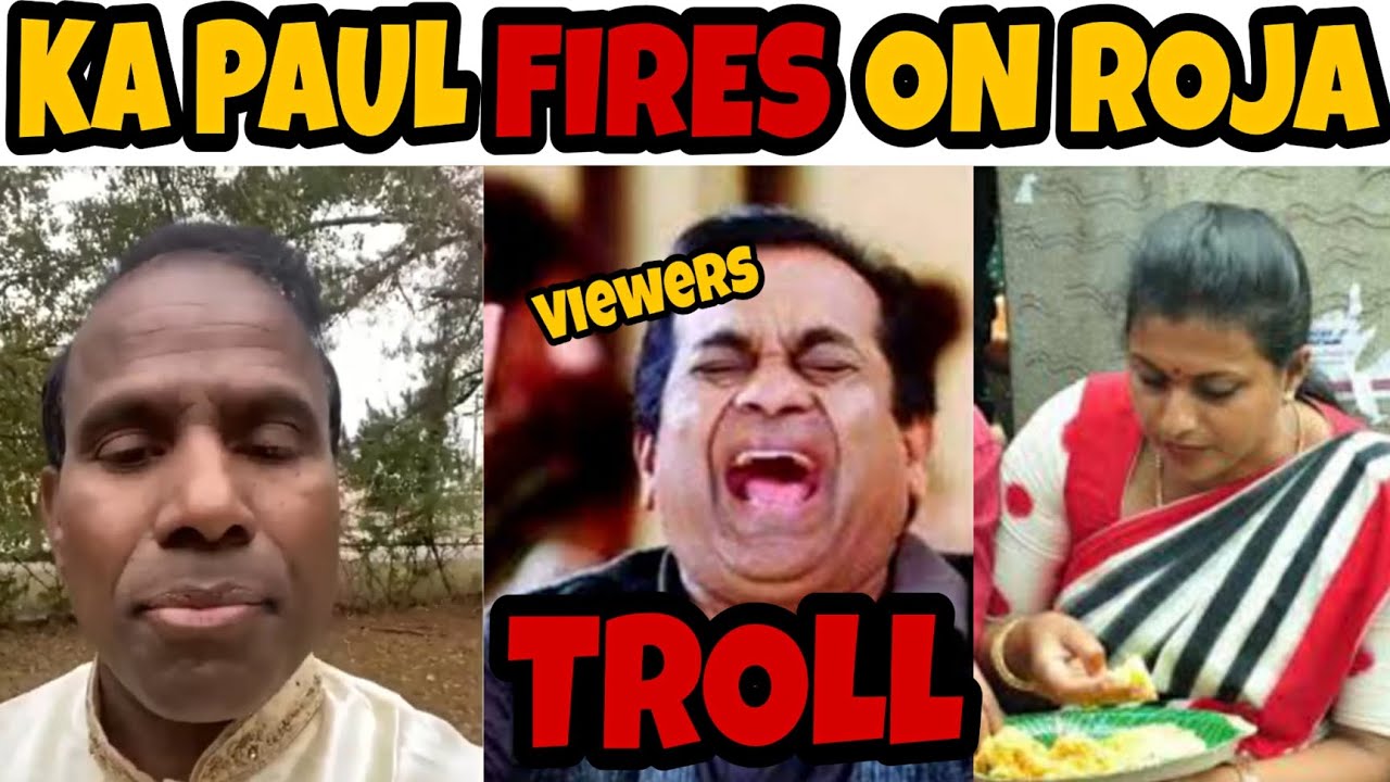 KA Paul Fires On Minister Roja Troll 🤣 || Gully troller Bolte